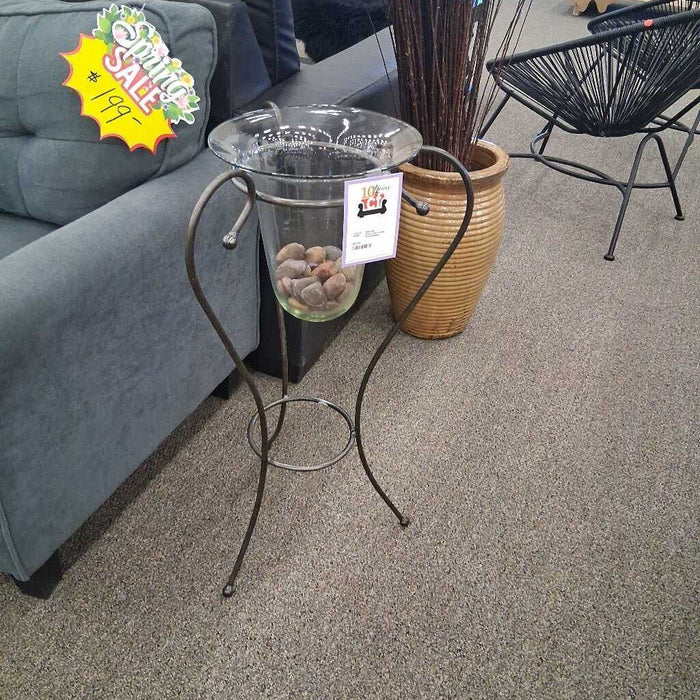 Galss Iron candle Stand/holder