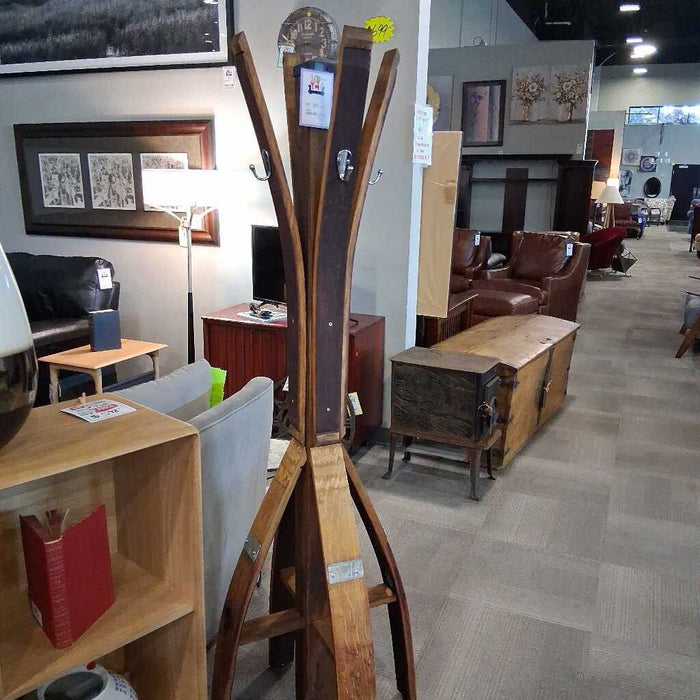 Wine Stave Coat Tree