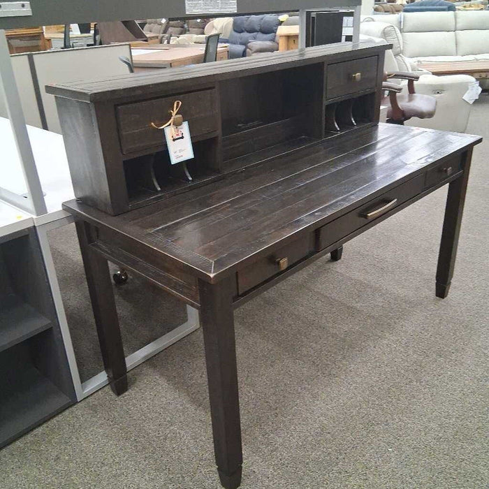 Wood Desk W/ Bar Top