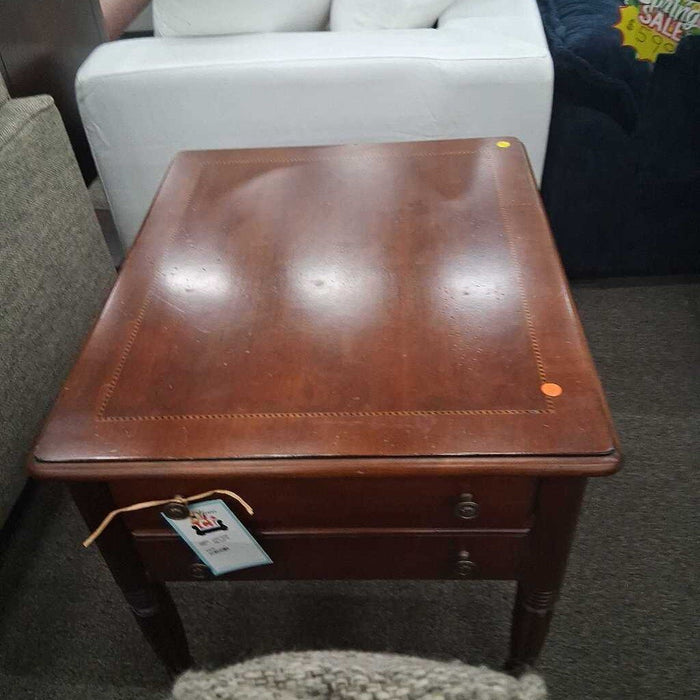 Square Wood Side Table