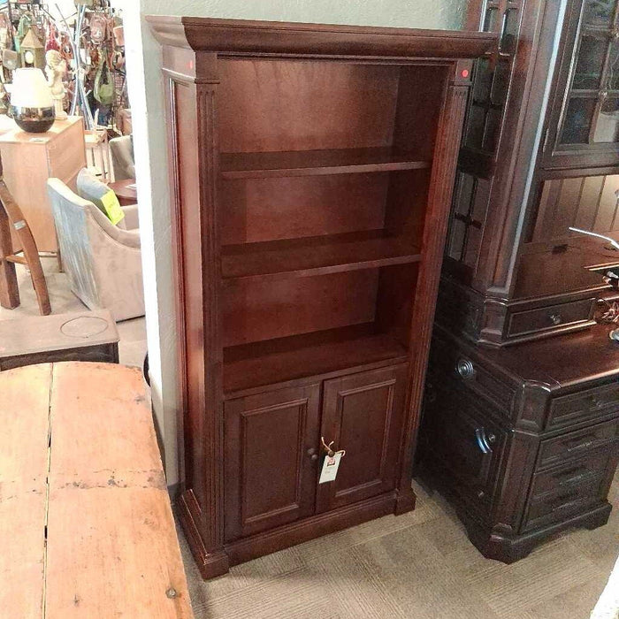 Cherry Bookcase W/ 2 Shelves