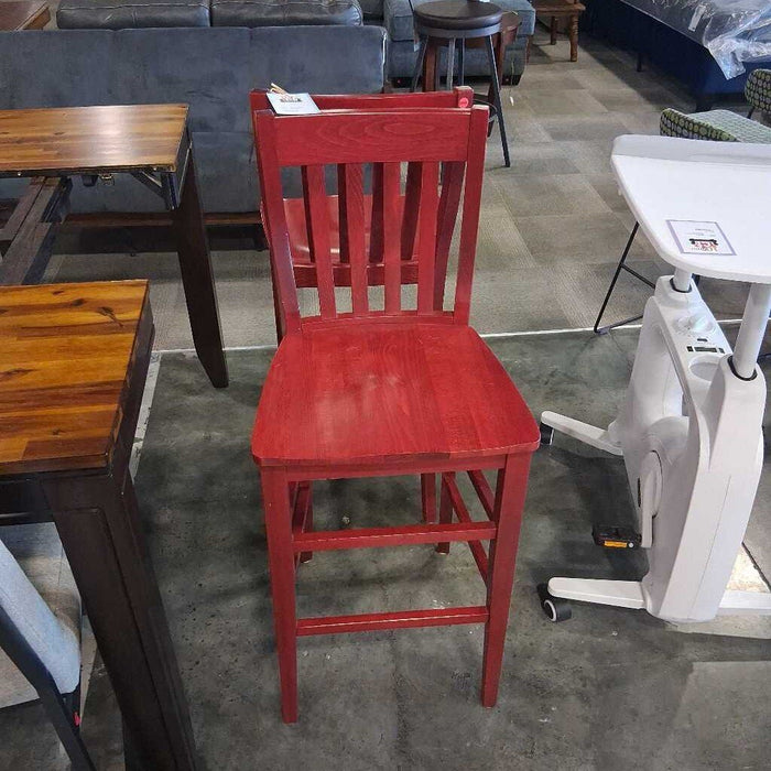 Pair of Red Barstools