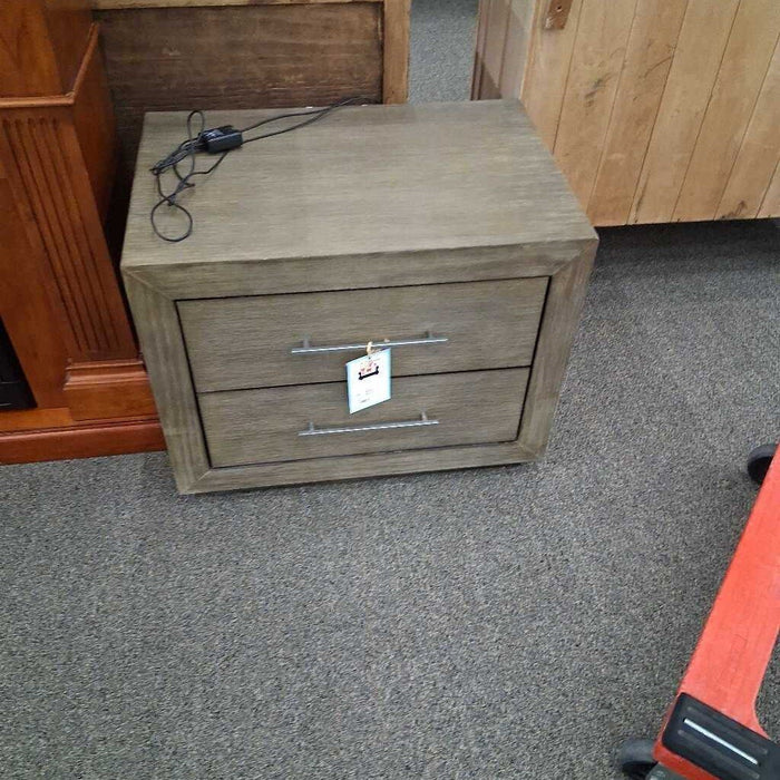 Dark Gray Nightstand w/ Pwr