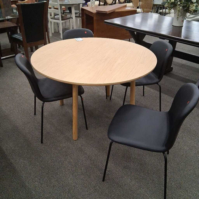 Set of 4 Italian Black Chairs