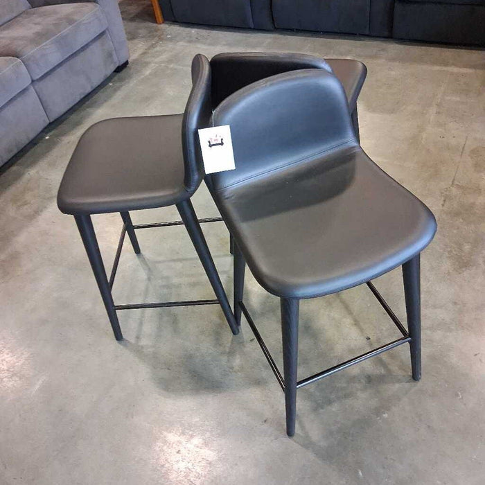 Set of 3 Italian Black Barstools