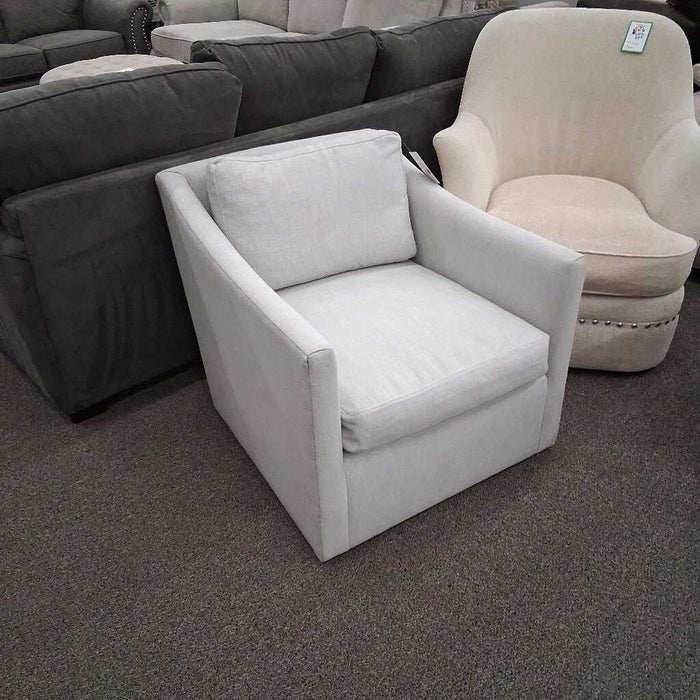Gray Swivel Accent Chair