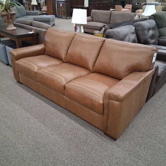 Leather Carmel Sofa