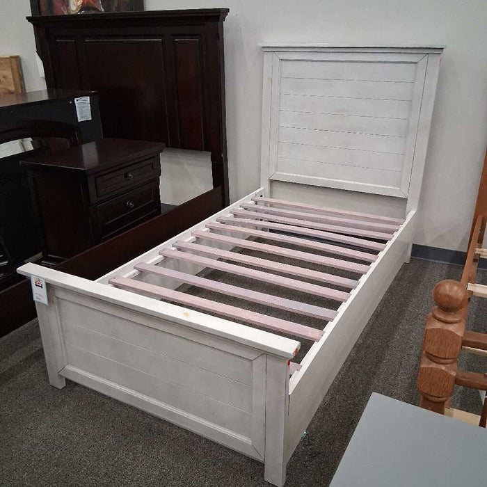 Cream Colored Twin Bed
