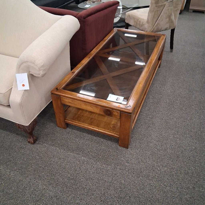 Wood & Glass Coffee Table
