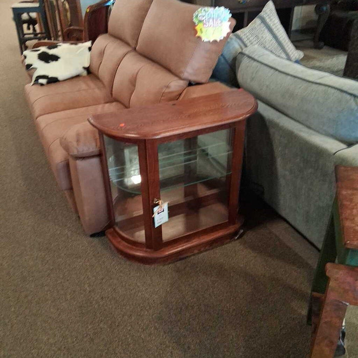 Small Wood & Glass Curio
