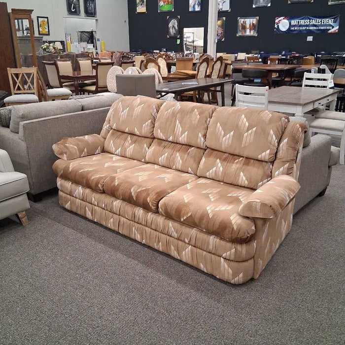 LaZboy Brown Pattern Sleeper Sofa