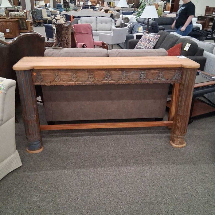 Carved Wood Entry Table