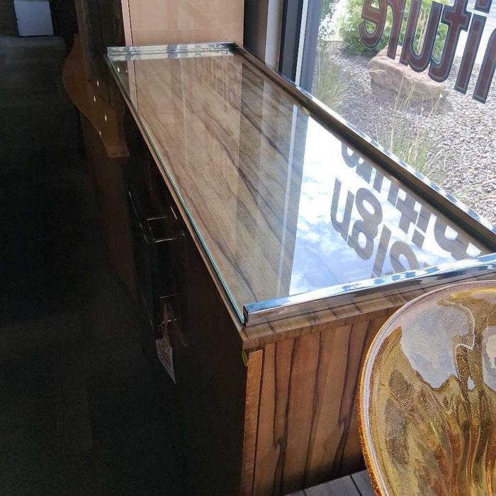 Theodore Alexander Floral Bar Cabinet