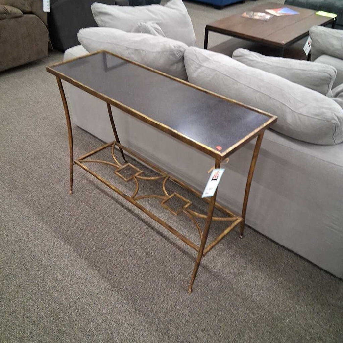 Metal Entry Table w/ Granite Top