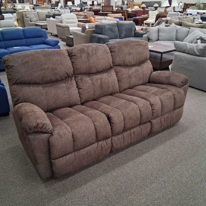 LaZboy Brown Fabric Rec Sofa