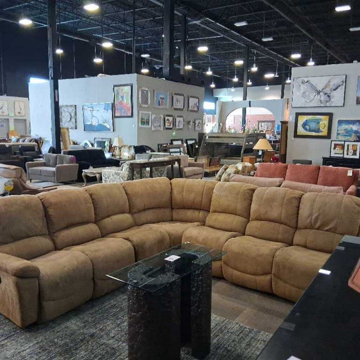 Tan LaZboy Rec Sectional