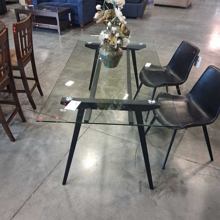 Glass Top Dining Table