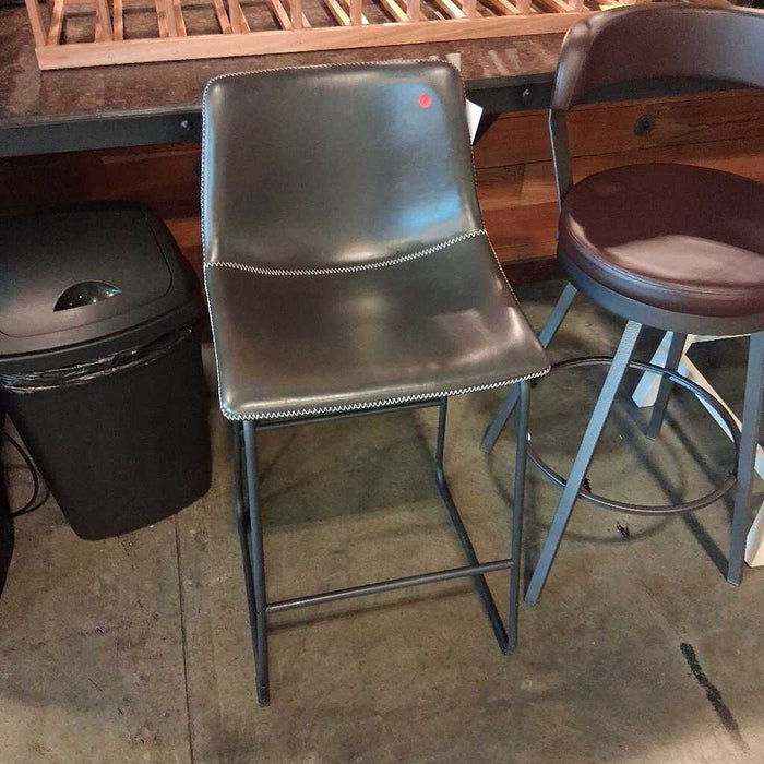 Gray Barstool w/ Metal Legs