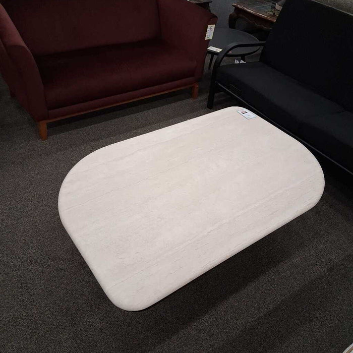 Cherry Wood Marble Top Coffee Table
