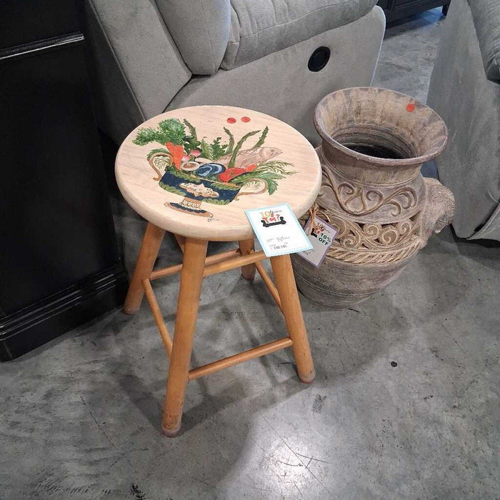 Small Painted Stool