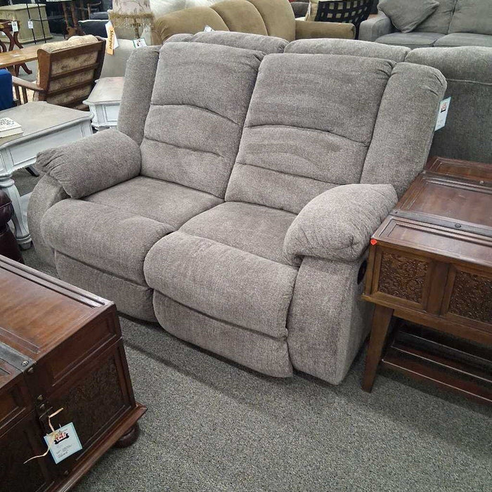 Ashley Brown Fabric Reclining Loveseat