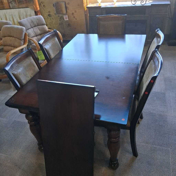 Dark Wood Dining Set 1L 5CH