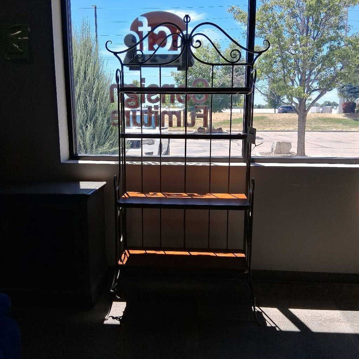 Wood & Metal Bakers Rack