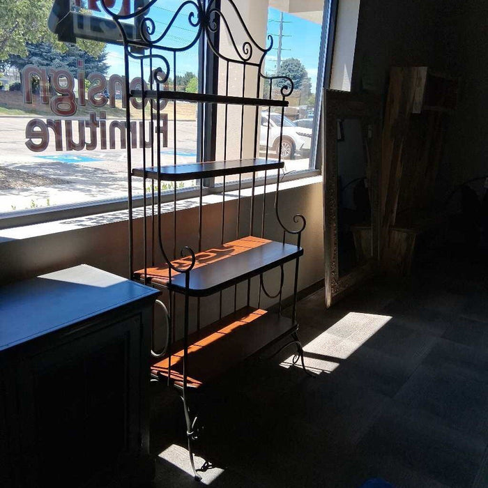 Wood & Metal Bakers Rack