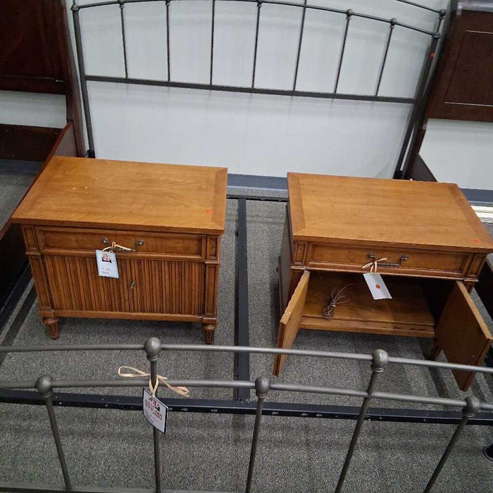 Vintage Wood Nightstand