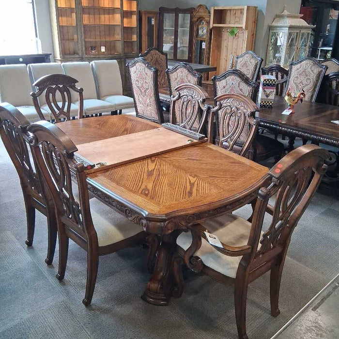 Aico Dining Table w/ 1 Leaf & 6 Chairs