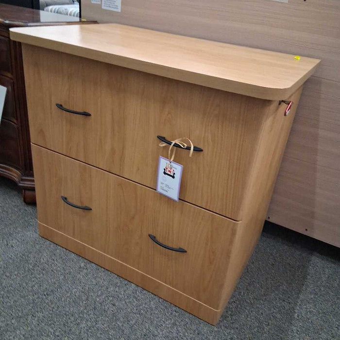 Faux Wood 2 Dwr File Cabinet