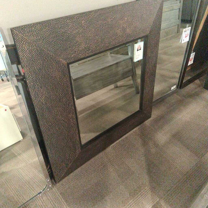 Black Frame Square Mirror