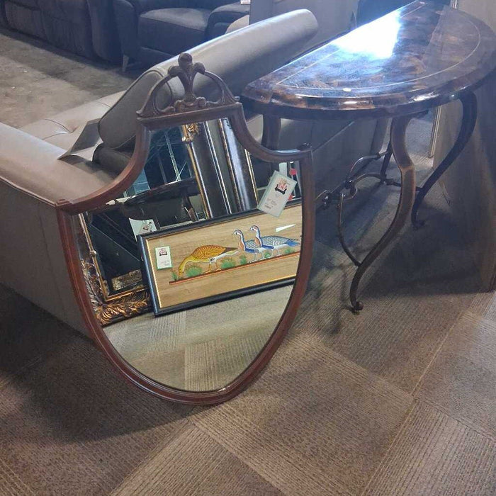 Ornate Wood Frame Mirror