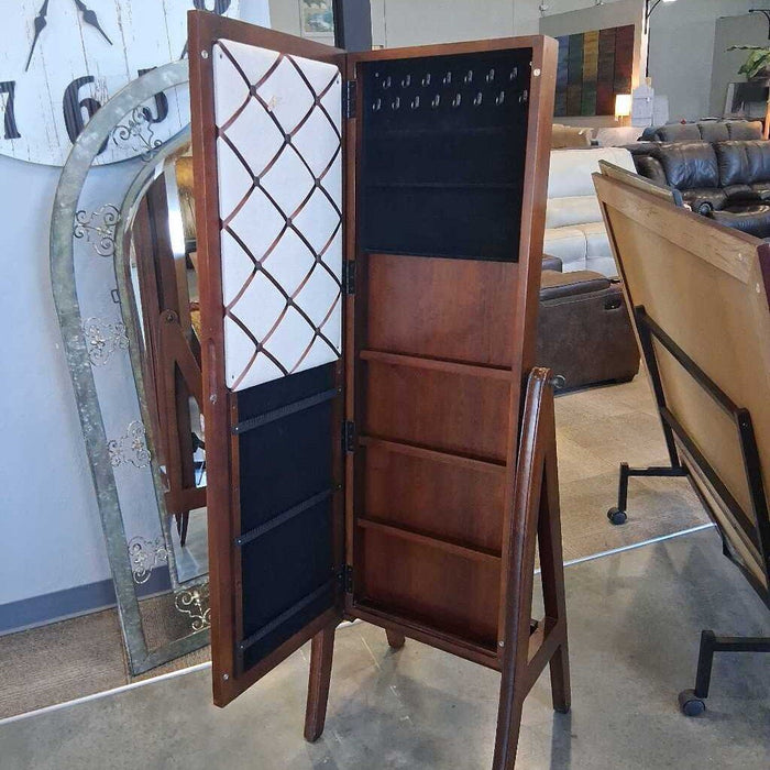 Standing Mirror w/ Jewelry Cabinet