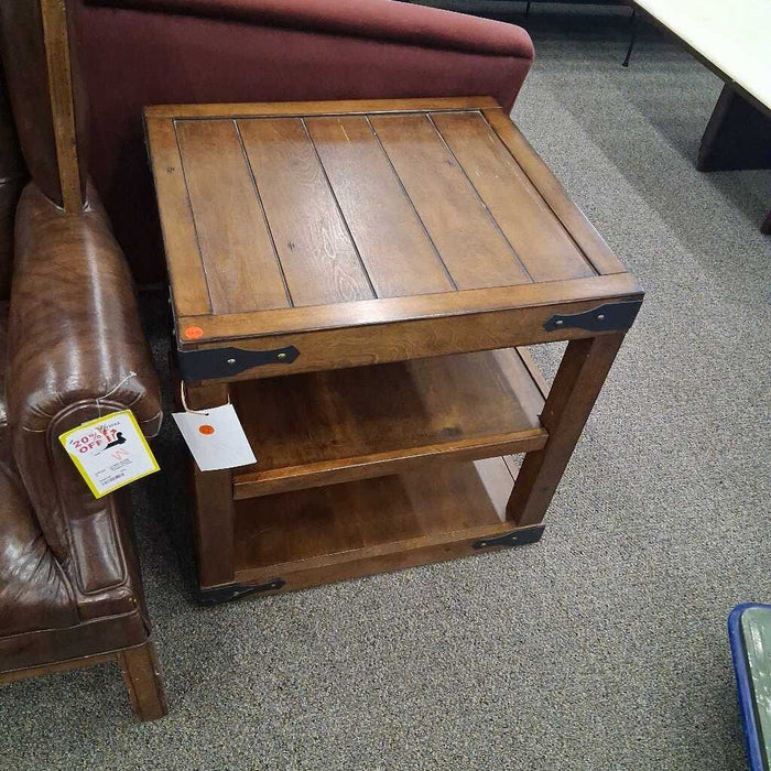 Wood 3 Tier Accent Table