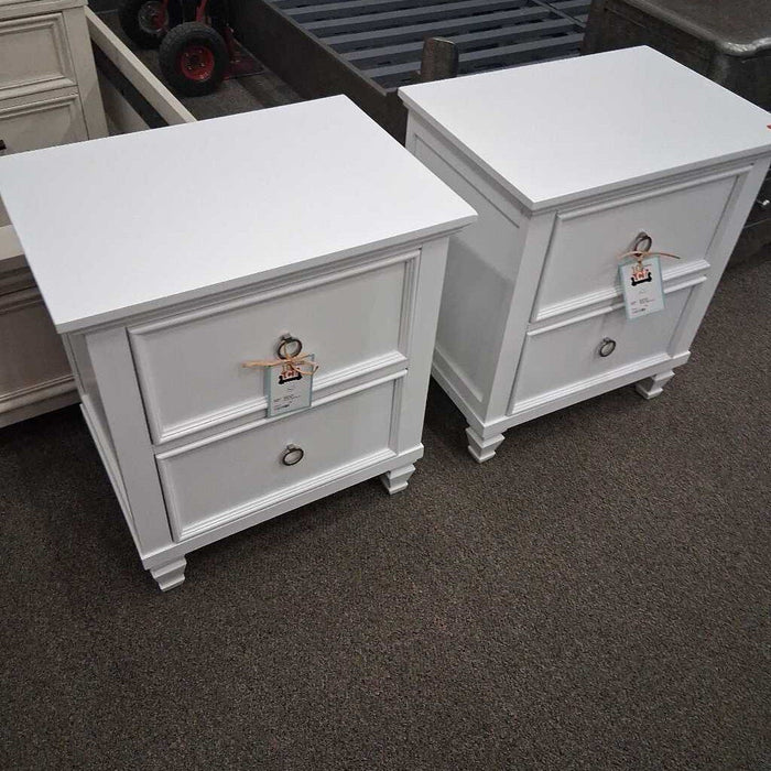 White New Classic Nightstand