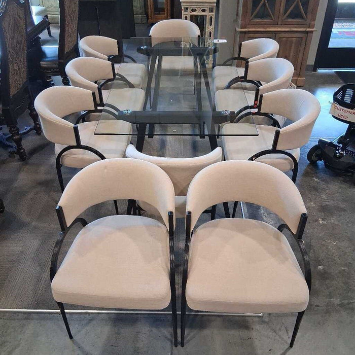 Set of 10 Arteriors "Bahati" Dining Chairs