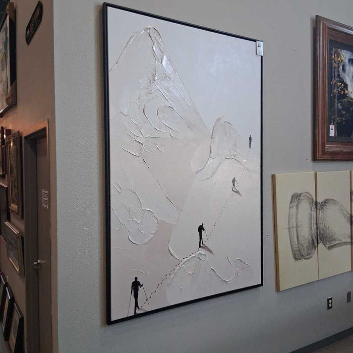 "The Arctic Hikers" Framed Canvas