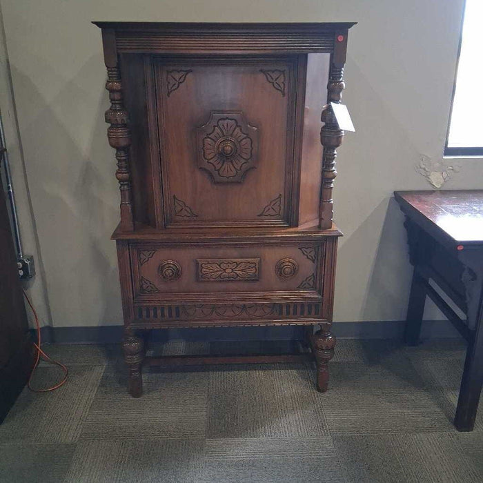 Vintage Jacobean Style Cabinet