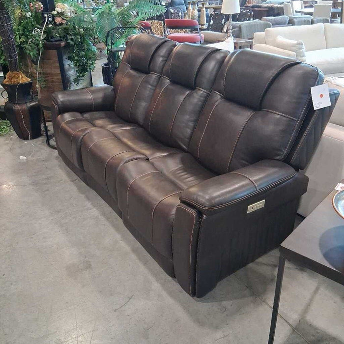 Leather Pwr Sofa w/ Speakers Heat & Mass