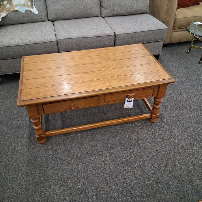 Oak Coffee Table w/ Dwrs