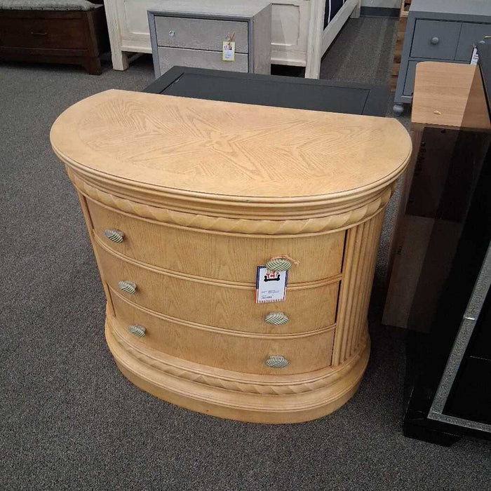 Beige 3/ Dwr Half Circle Nightstand
