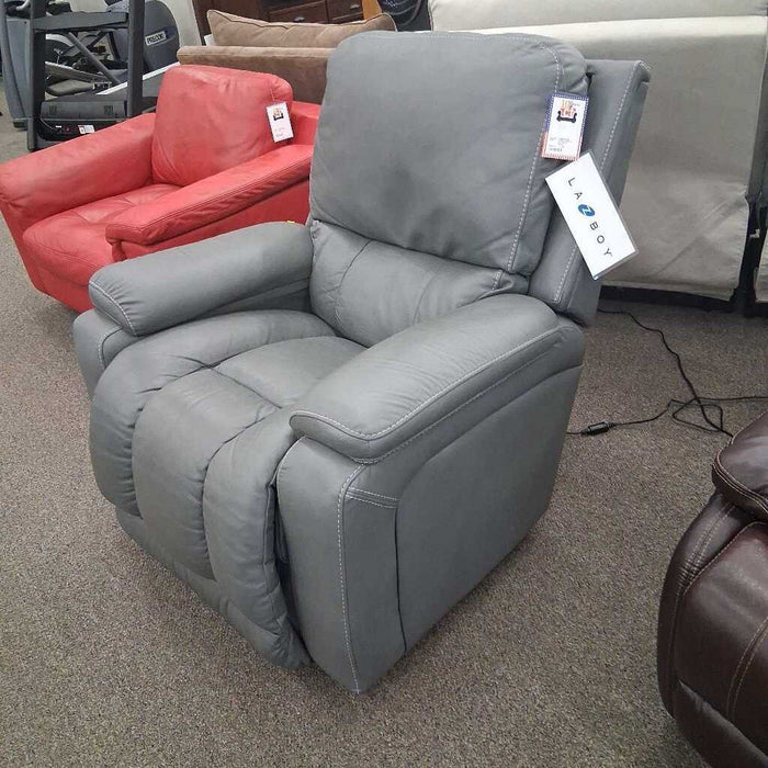LaZboy Greyson Gray Power Recliner