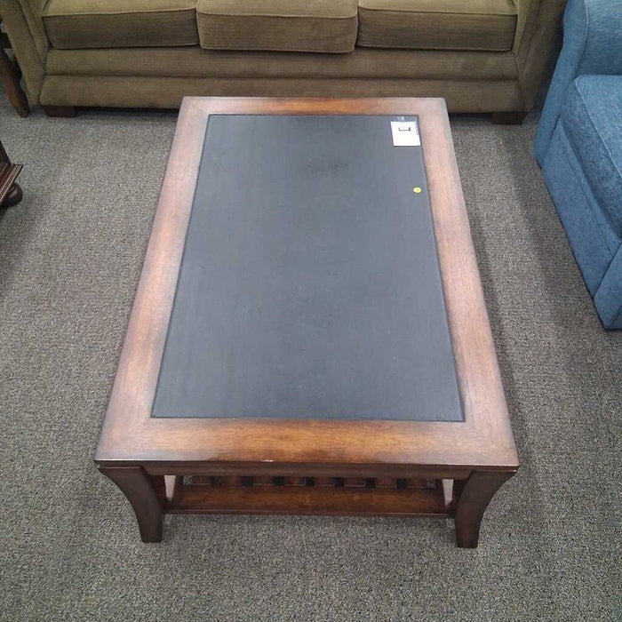 Large Dark Wood Coffee Table