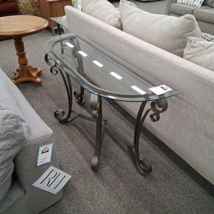 Glass Top Sofa Table