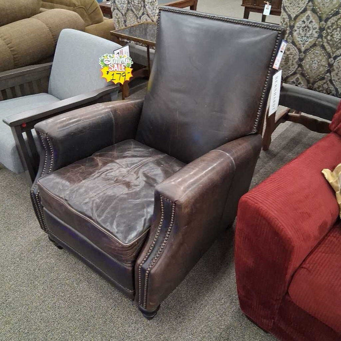Bernhardt Leather Pushback Recliner