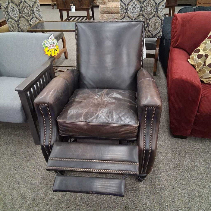 Bernhardt Leather Pushback Recliner