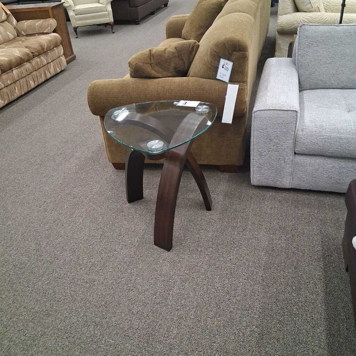 Glass Top End Table