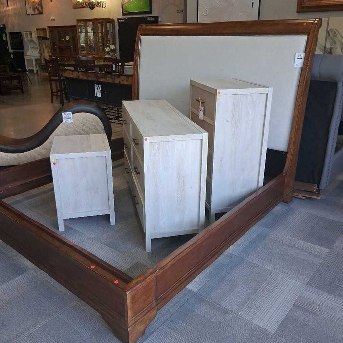Light Gray Dresser, Tallboy & N/S