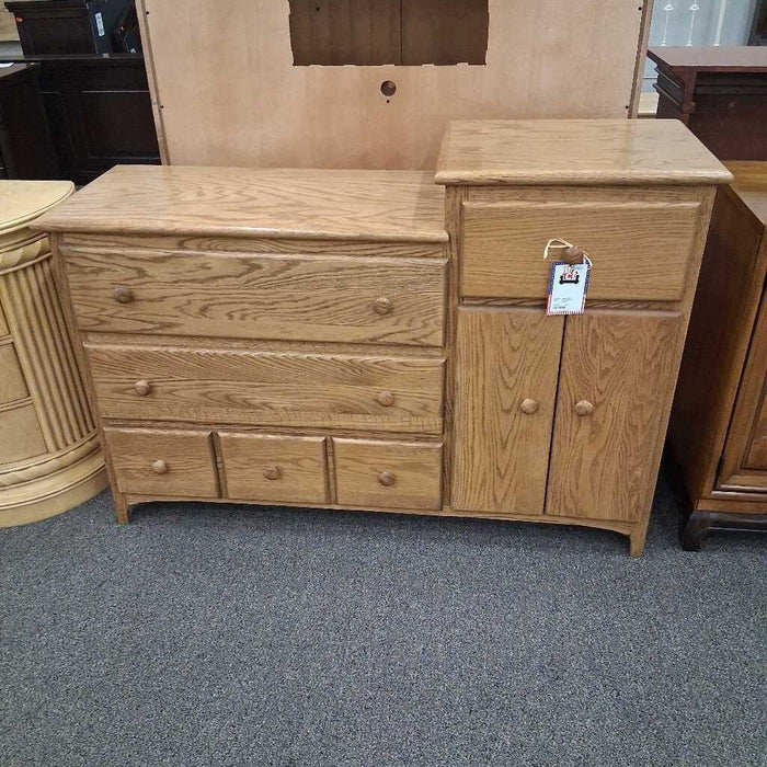 Oak Dresser w/ Cabinet